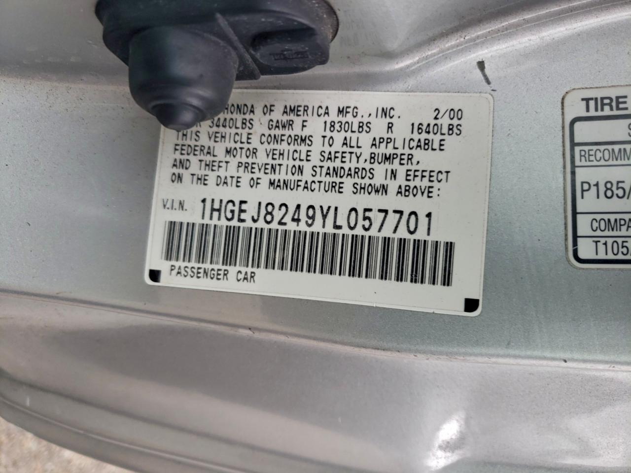 2000 HONDA CIVIC