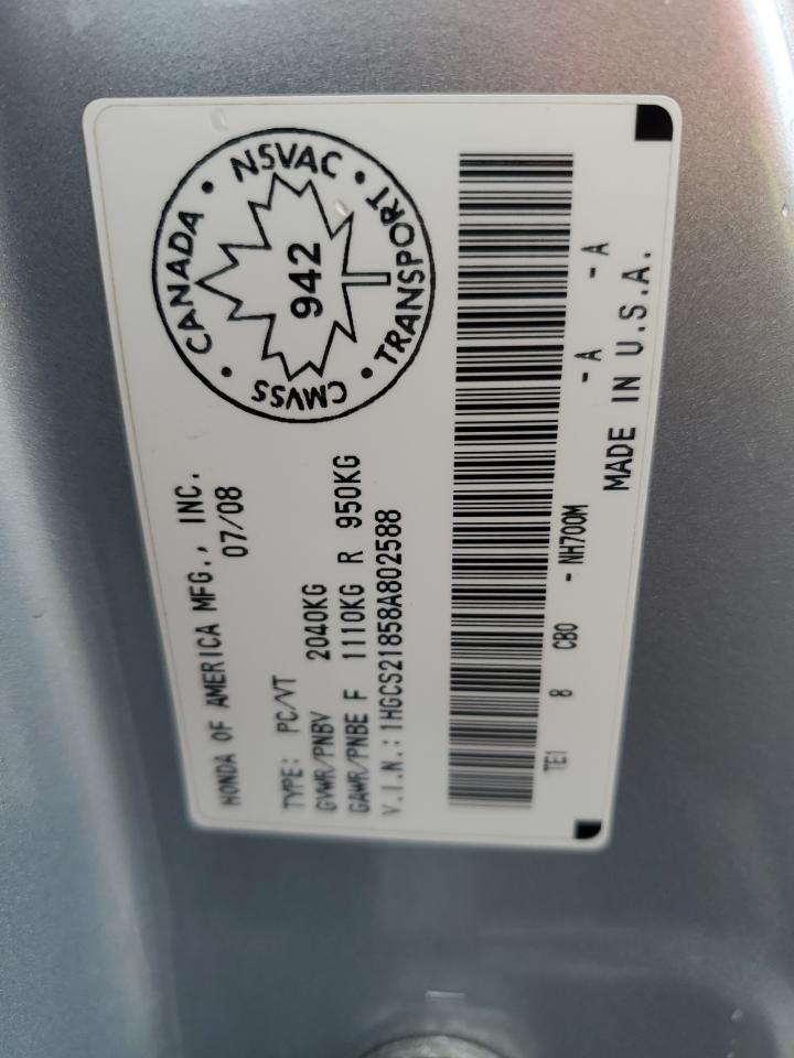 2008 HONDA ACCORD