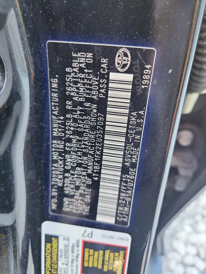 2014 TOYOTA CAMRY