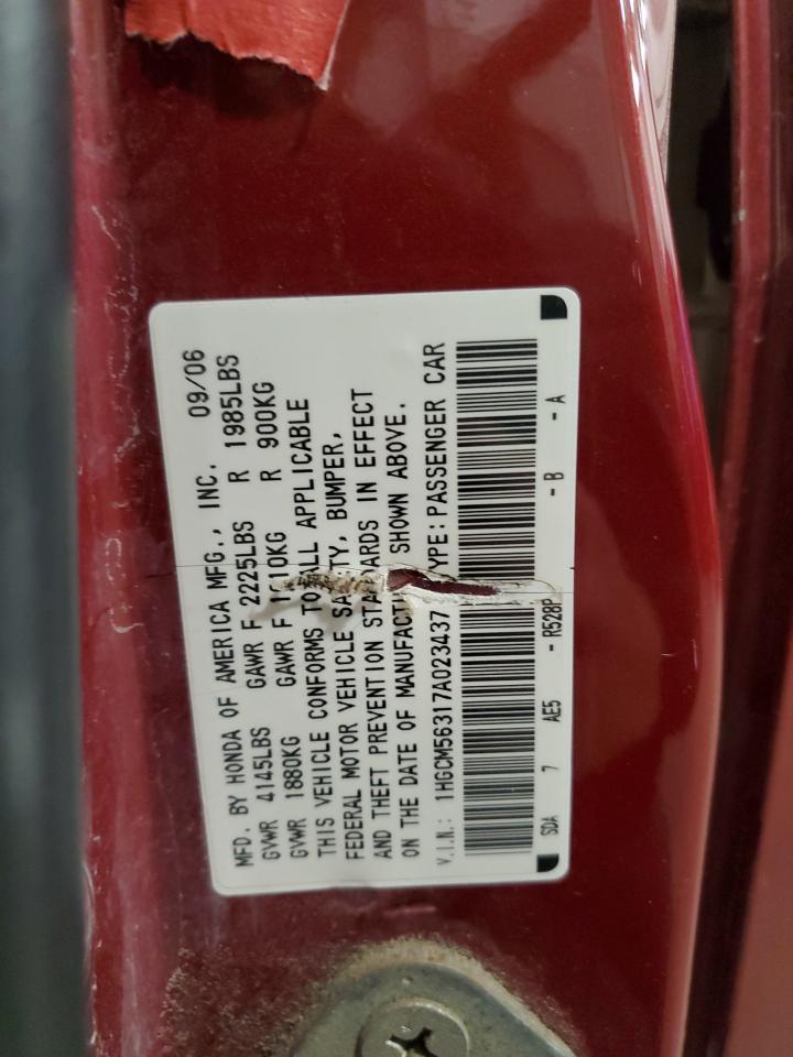 2007 HONDA ACCORD