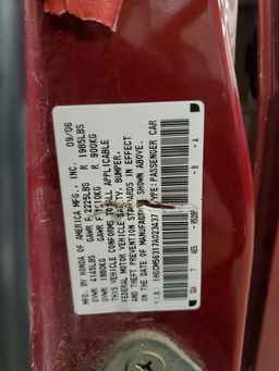 2007 HONDA ACCORD