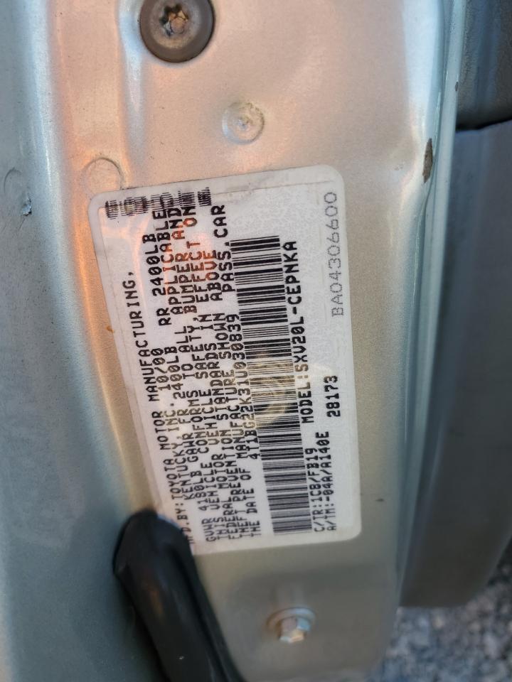 2001 TOYOTA CAMRY