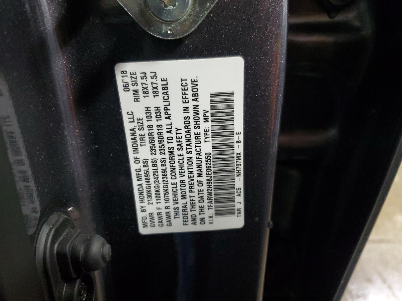 2018 HONDA CR-V
