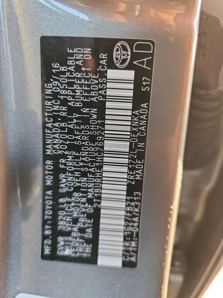 2017 TOYOTA COROLLA
