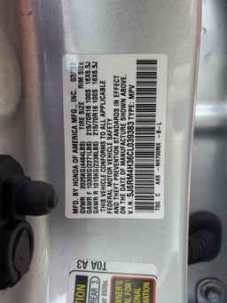 2012 HONDA CR-V