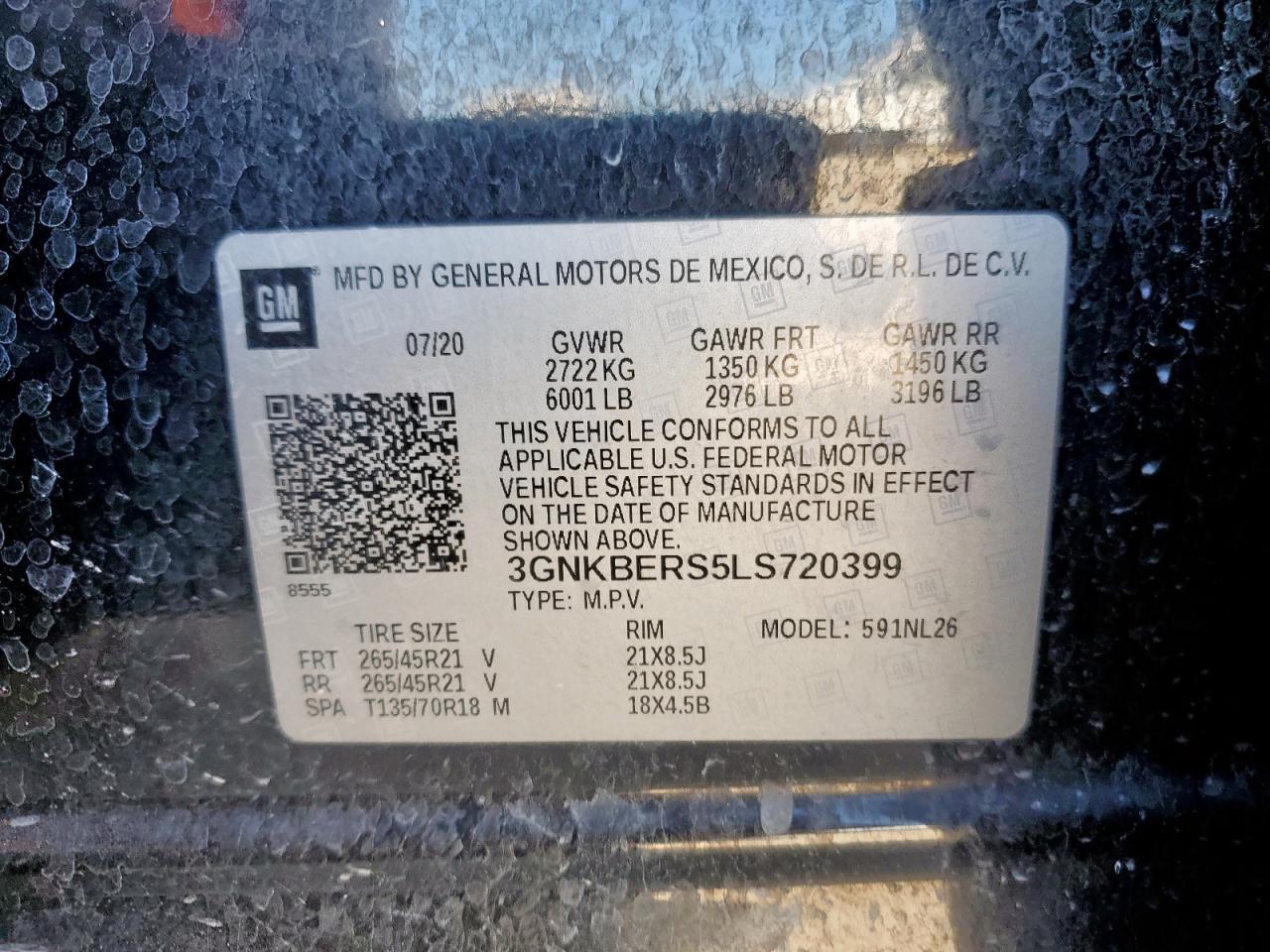 2020 CHEVROLET BLAZER
