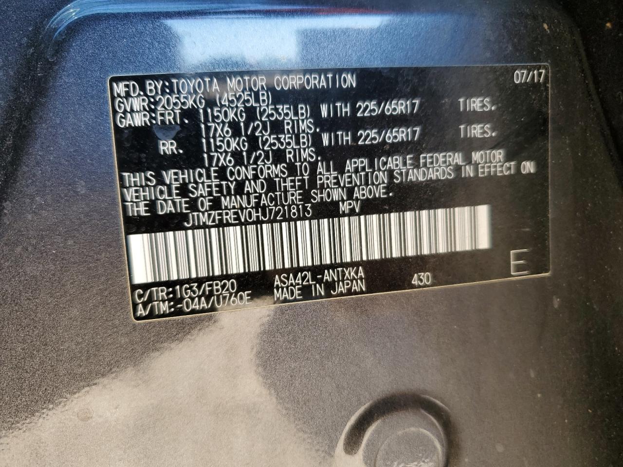 2017 TOYOTA RAV4
