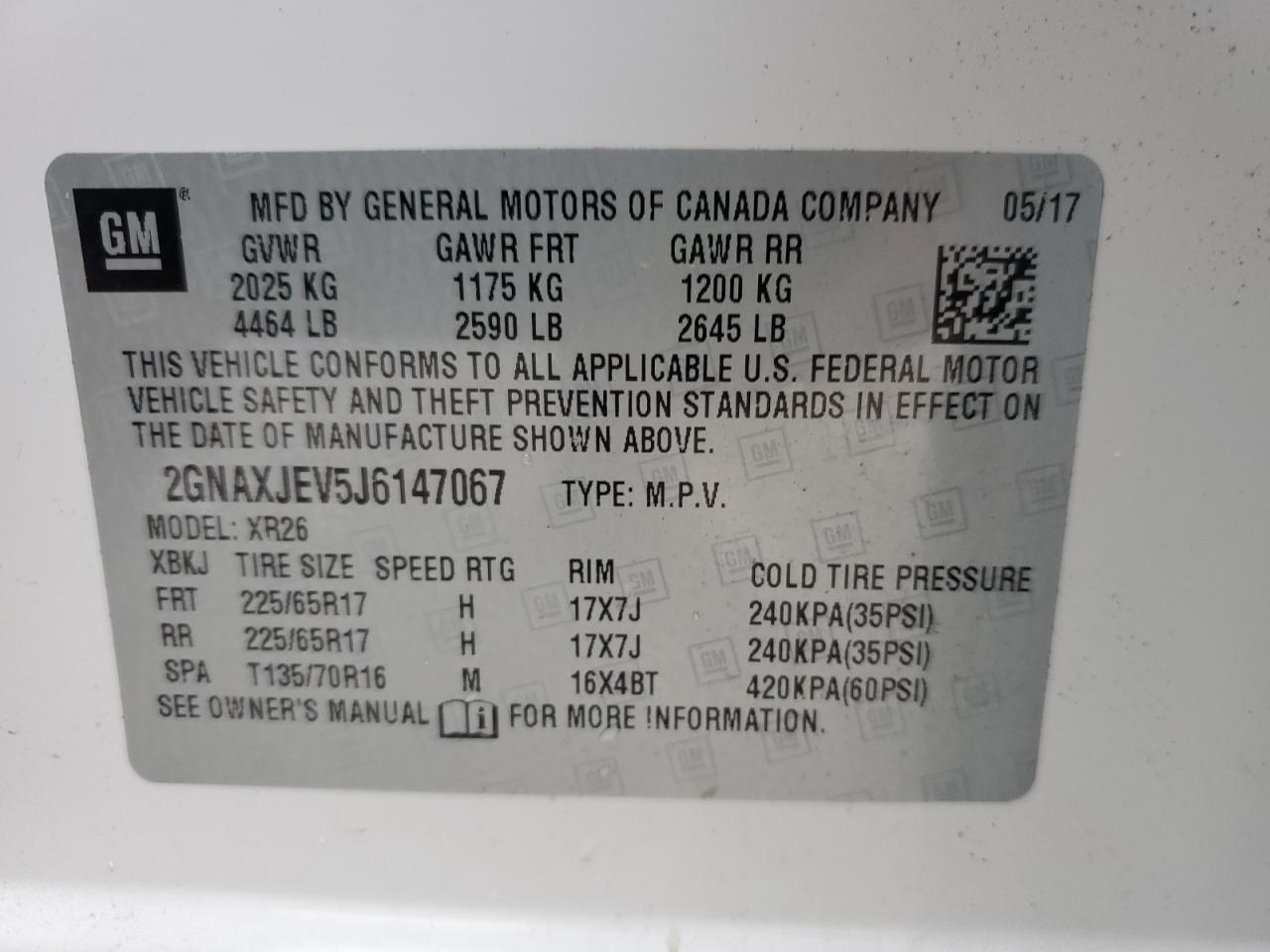 2018 CHEVROLET EQUINOX