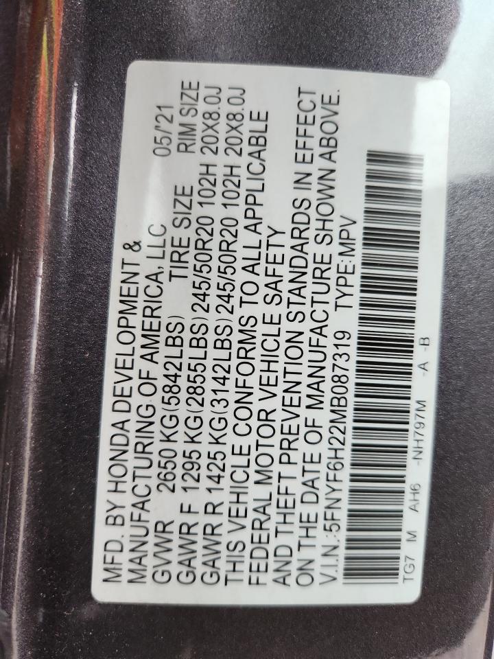 2021 HONDA PILOT