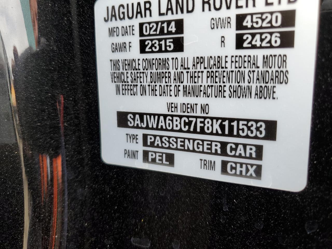 2015 JAGUAR F-Type