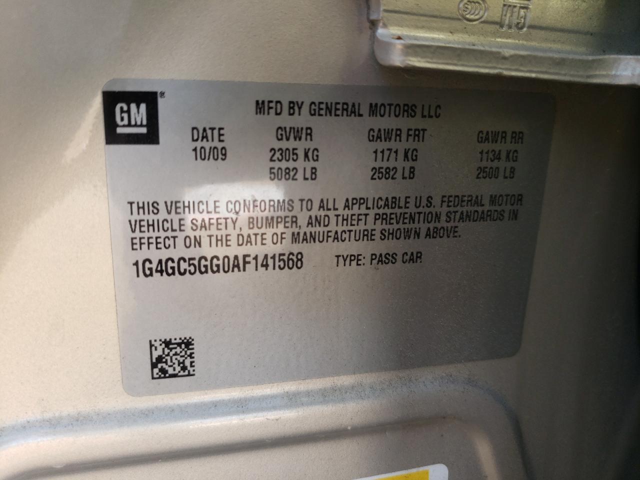 2010 BUICK LACROSSE