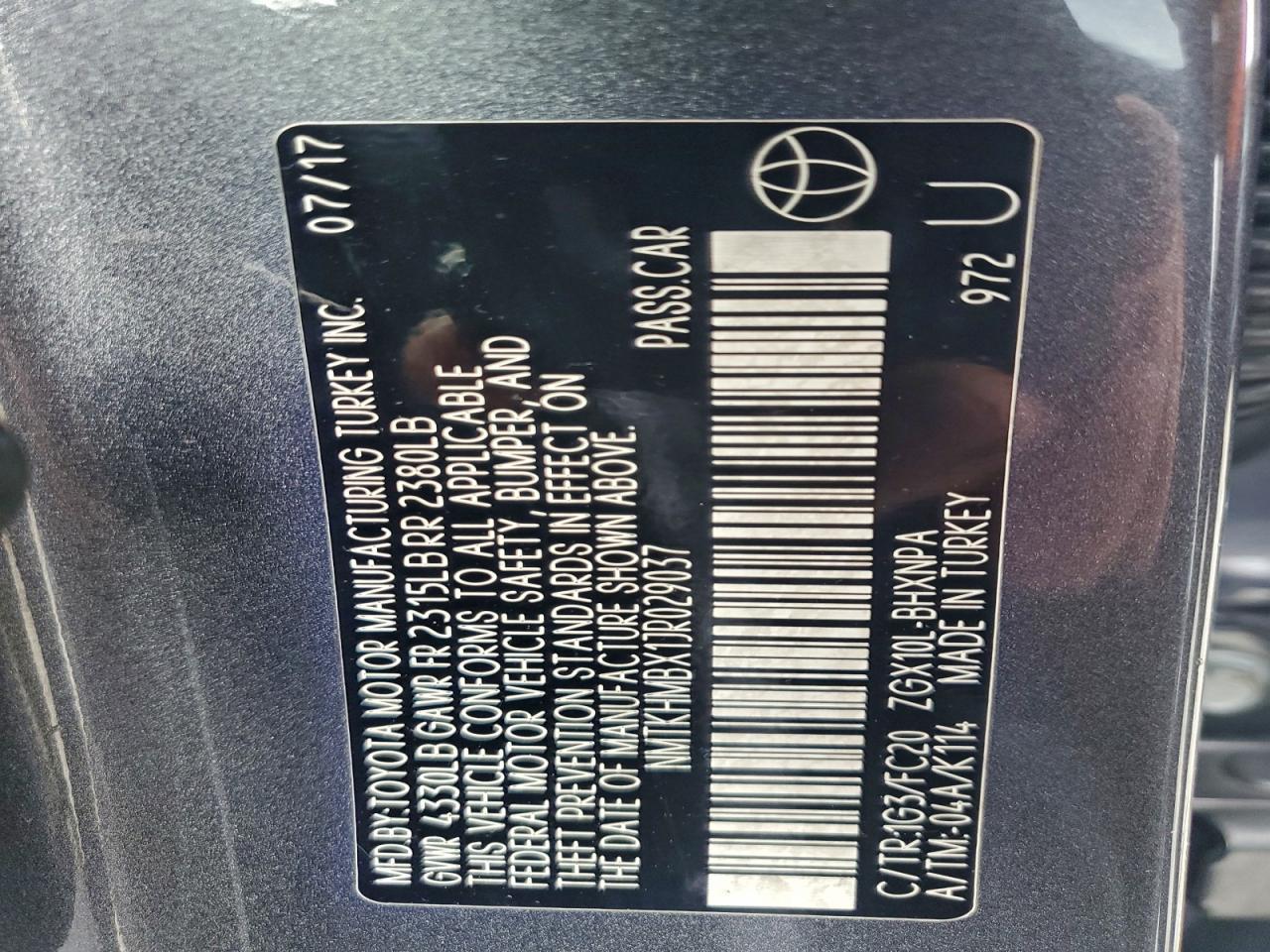 2018 TOYOTA C-HR