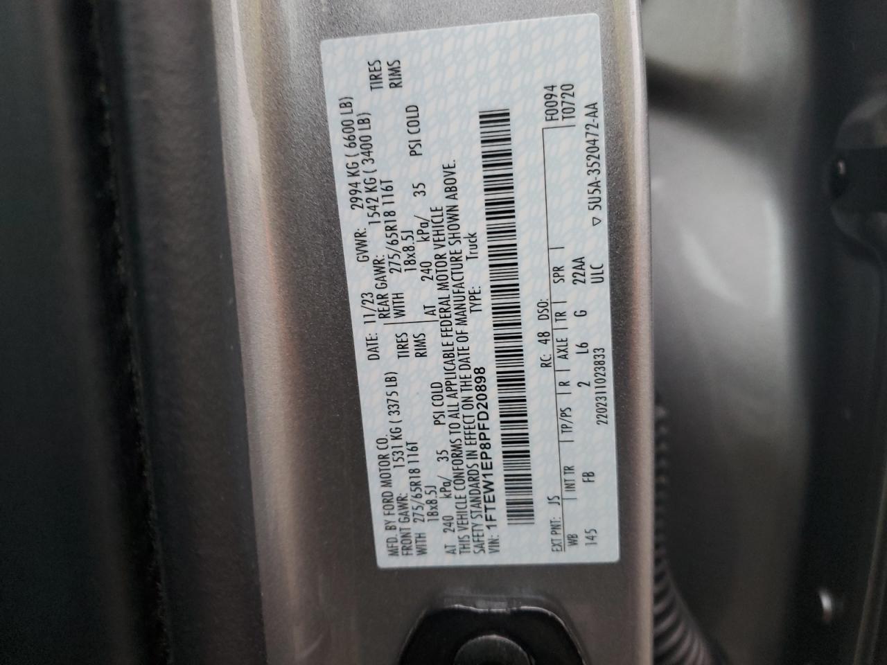 2023 FORD F-150