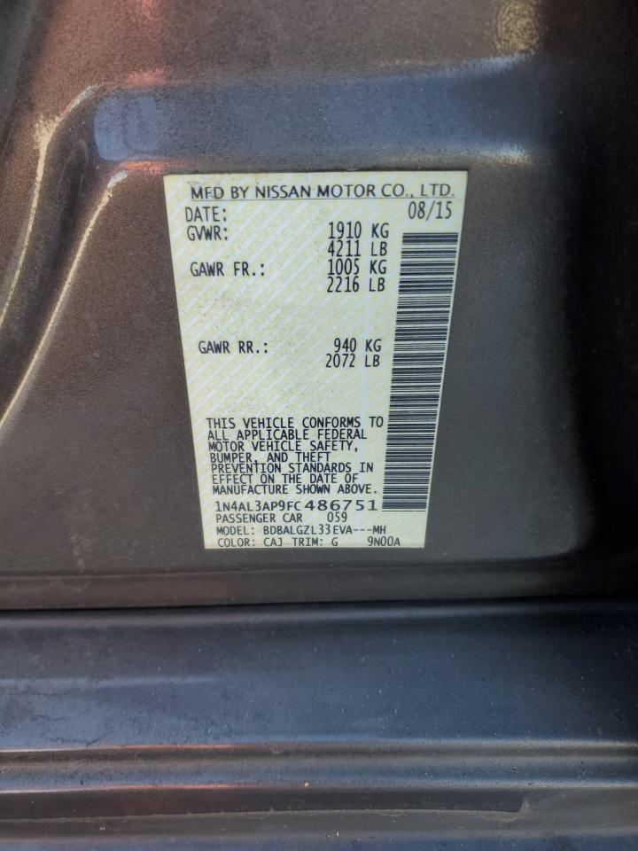 2015 NISSAN ALTIMA