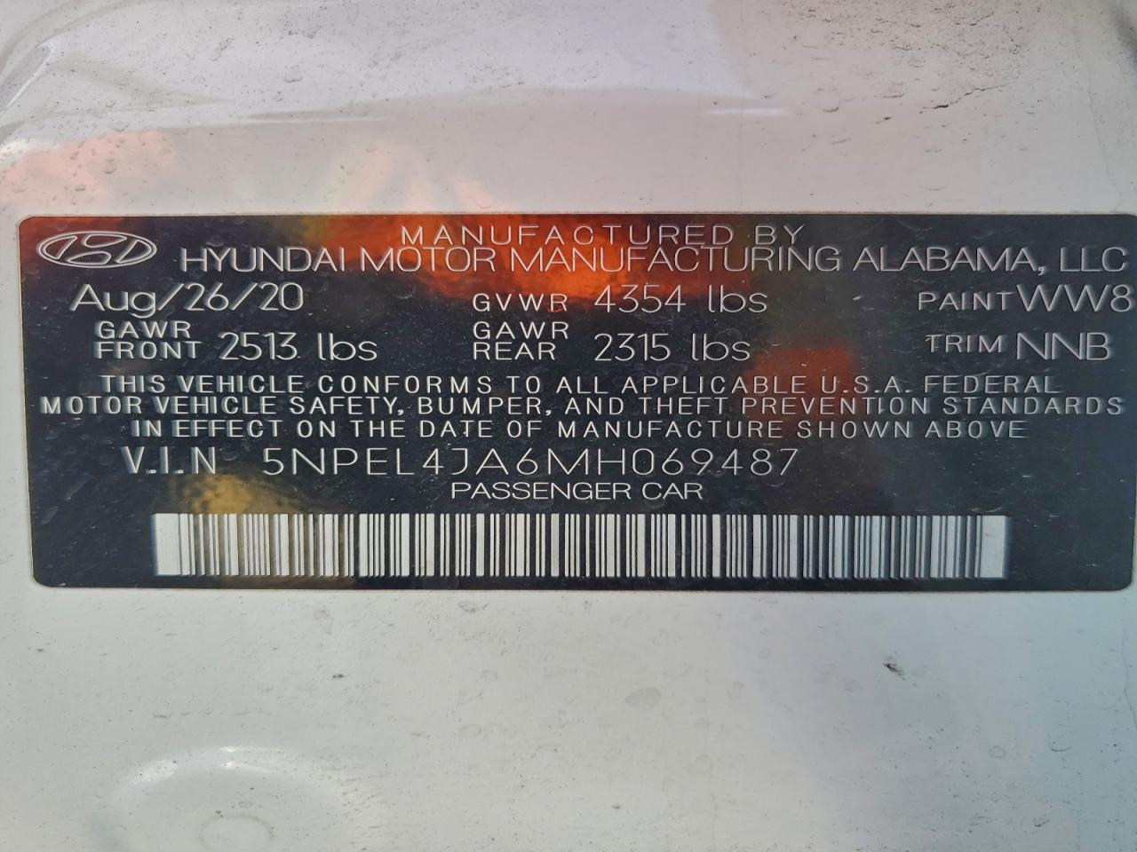 2021 HYUNDAI SONATA