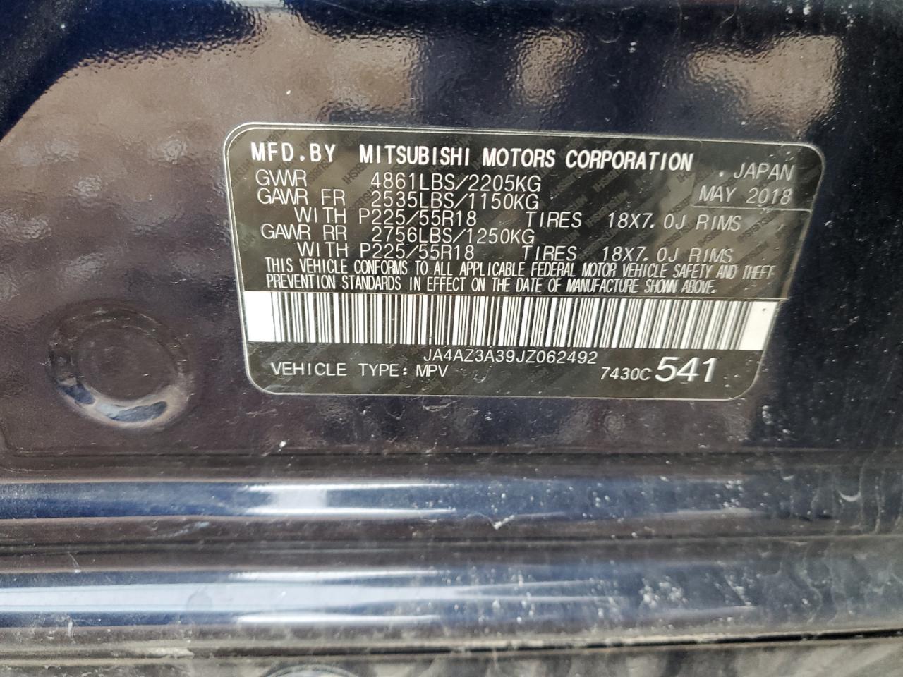 2018 MITSUBISHI outlander