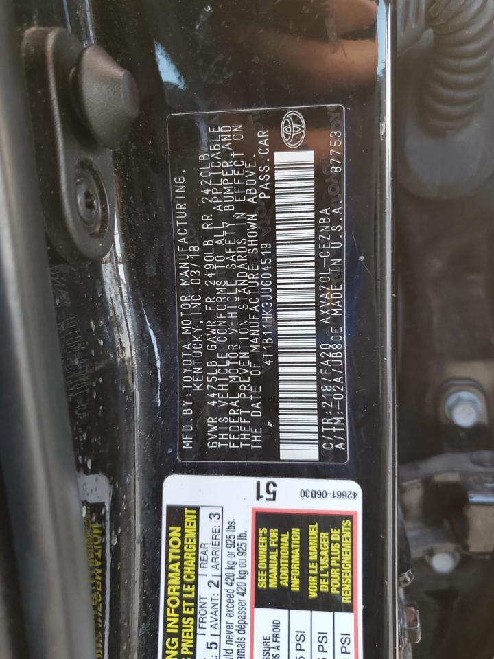 2018 TOYOTA CAMRY