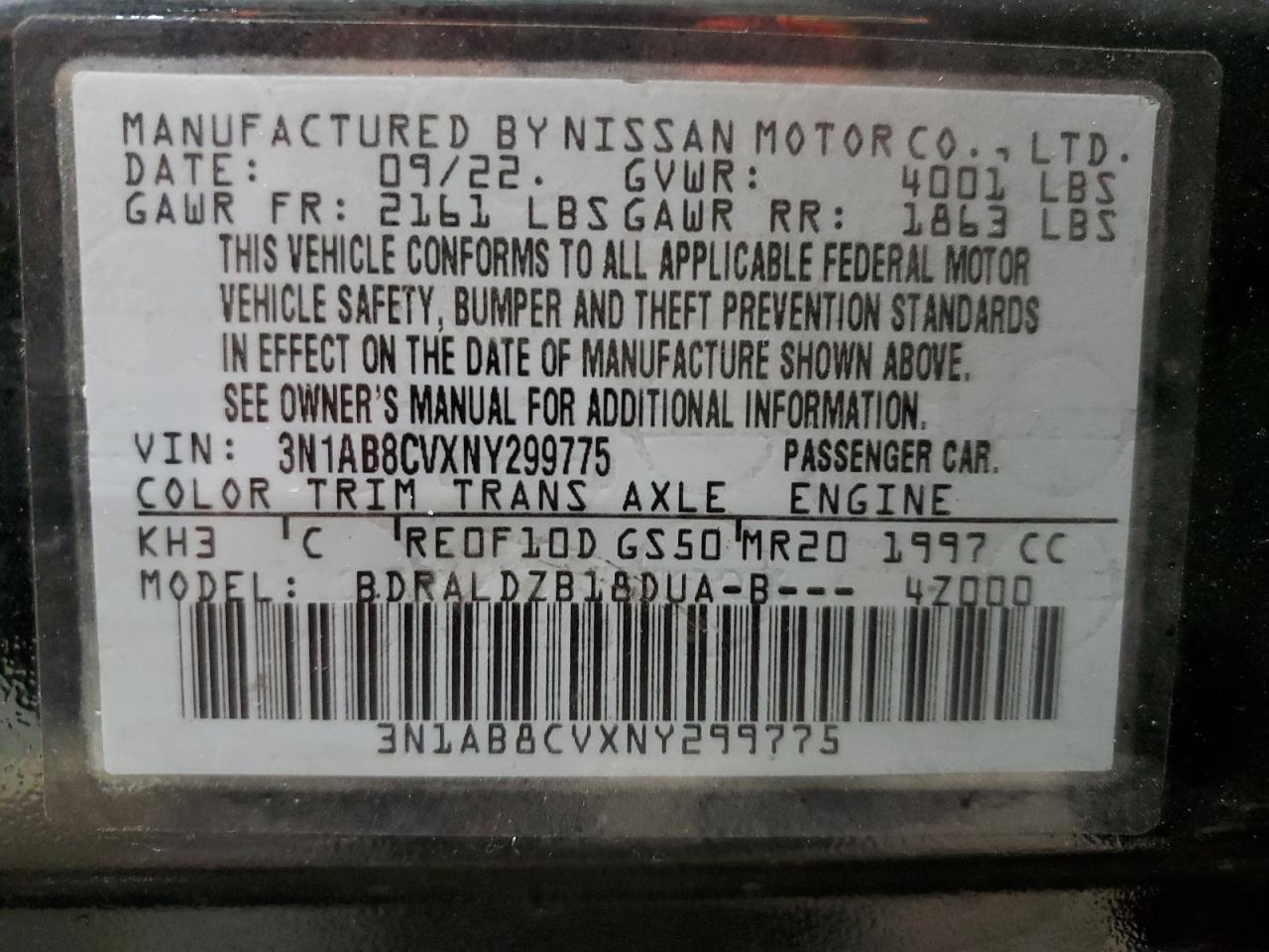 2022 NISSAN SENTRA