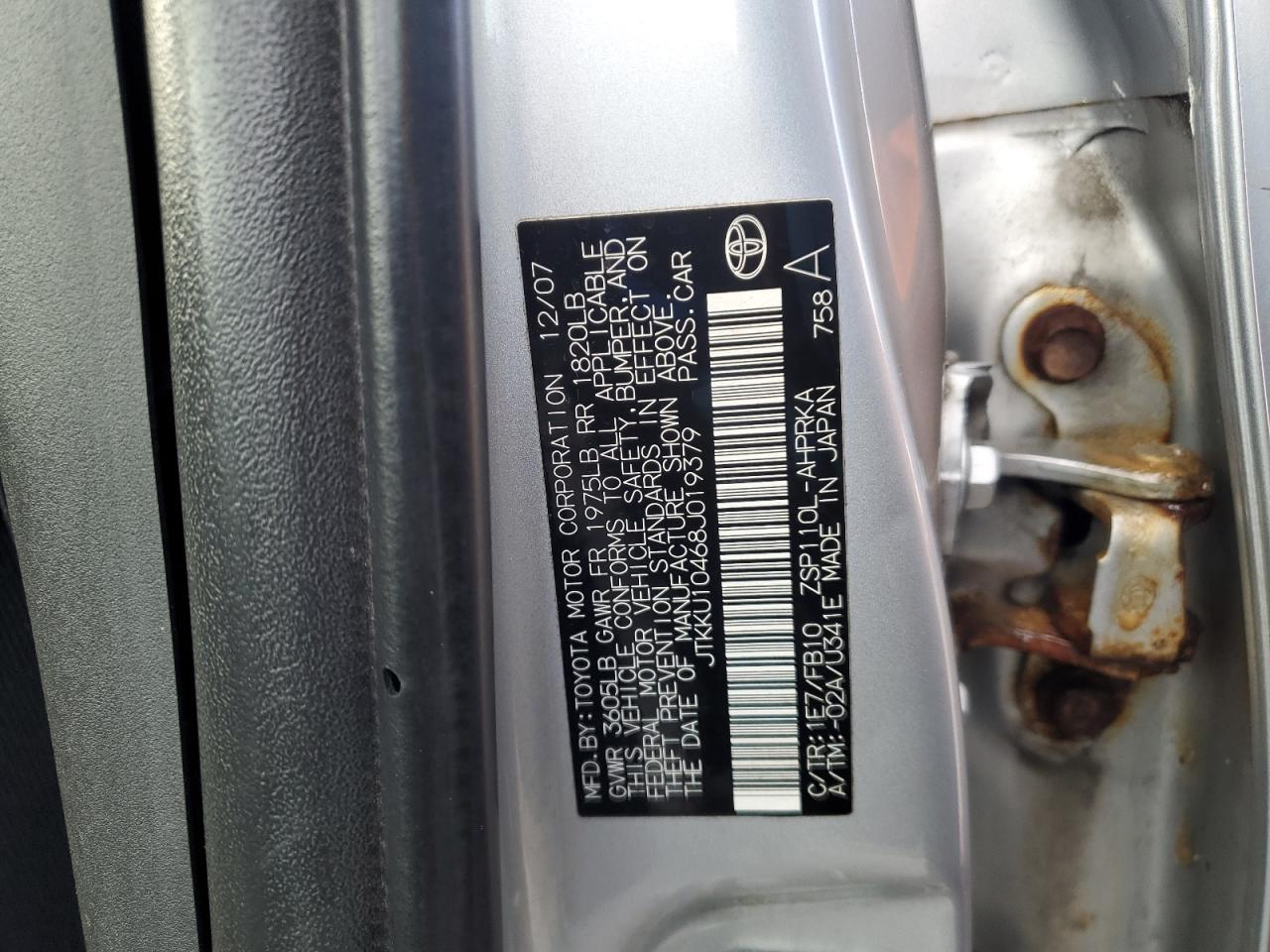 2008 TOYOTA SCION