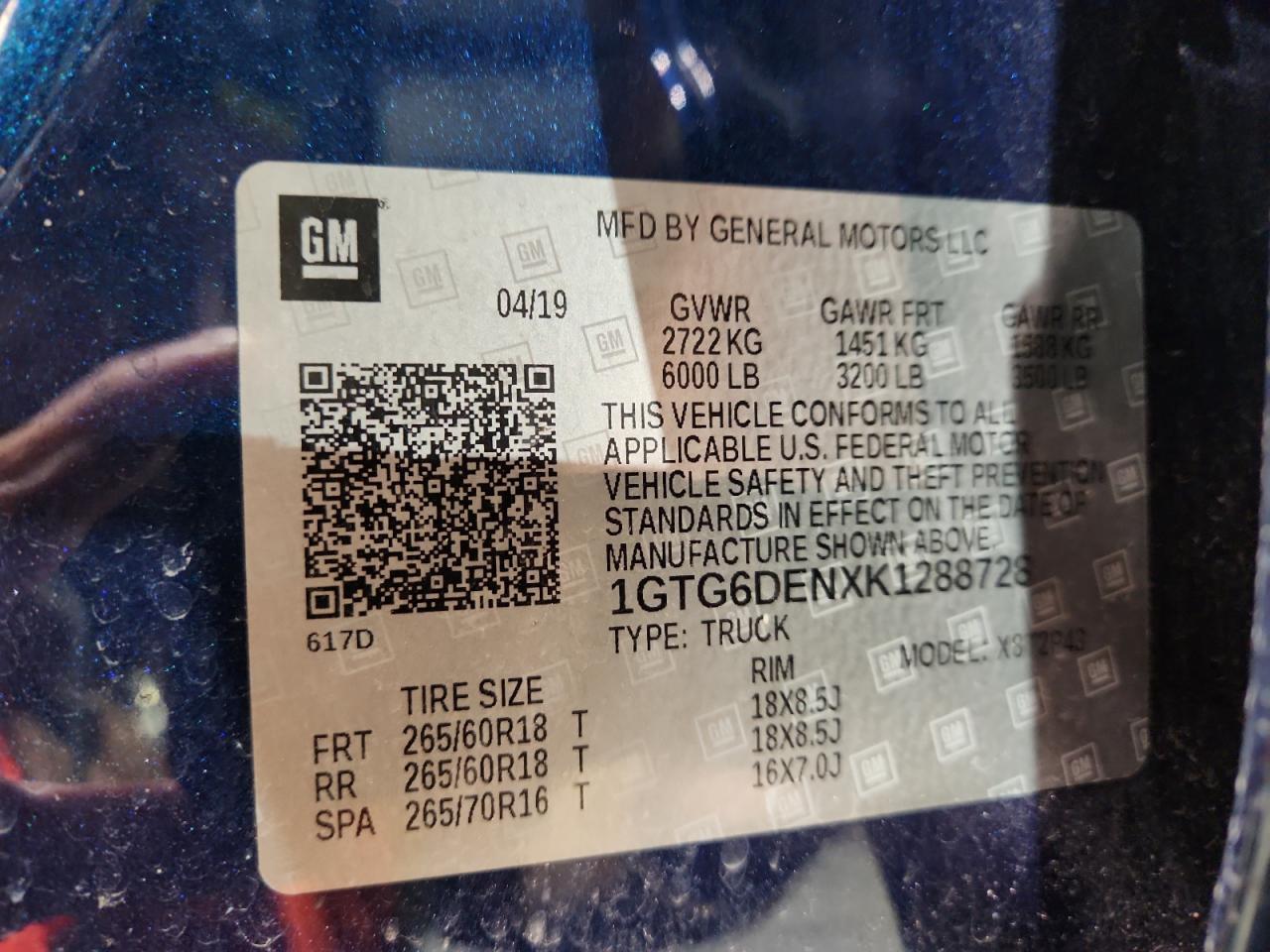 2019 GMC CANYON