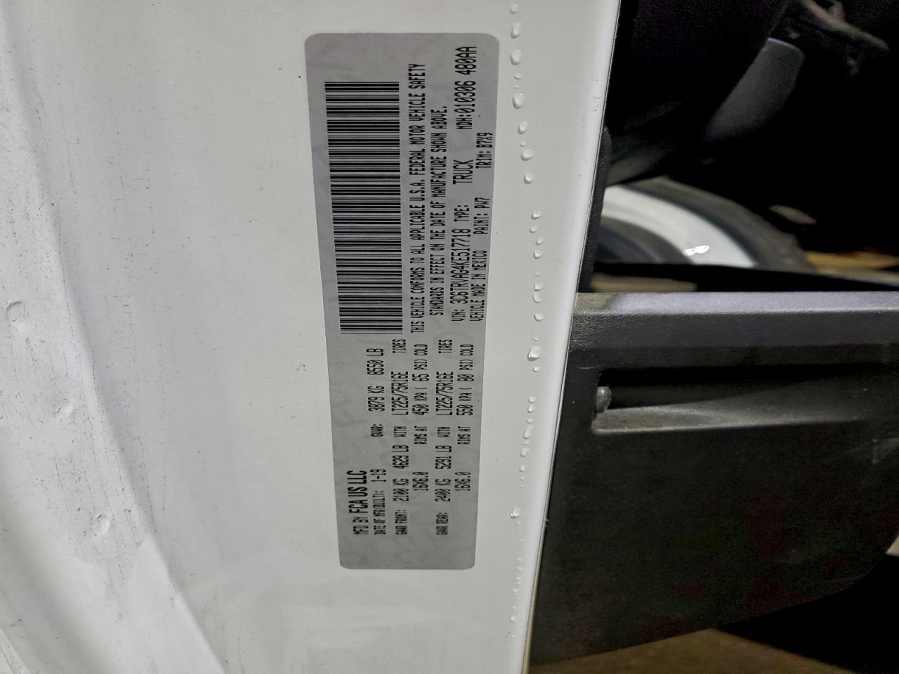 2019 RAM ProMaster 1500