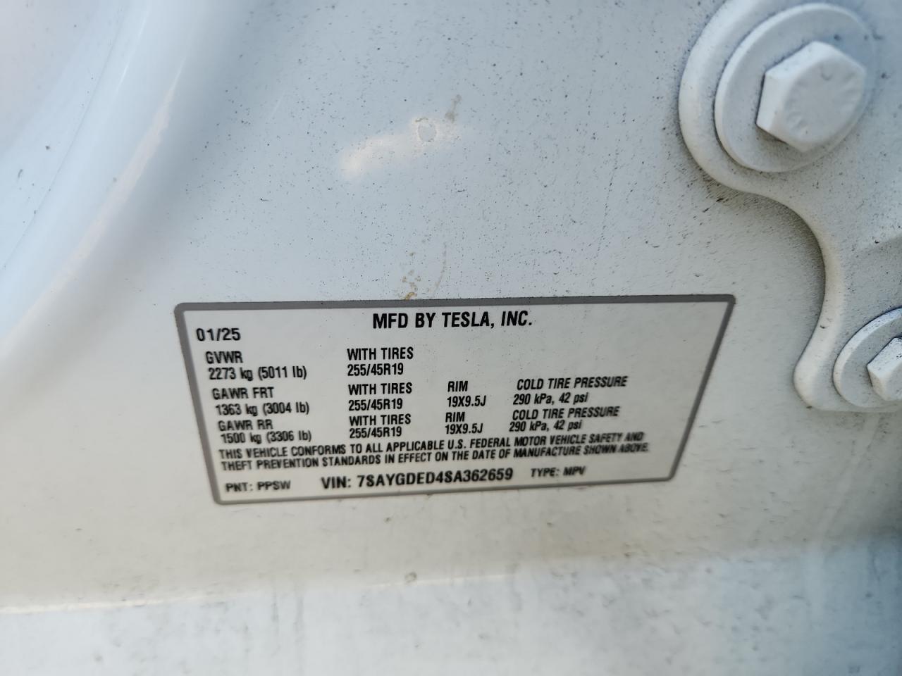 2025 TESLA MODEL Y