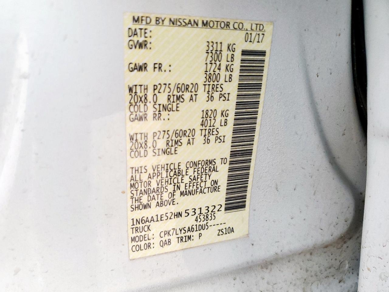 2017 NISSAN Titan