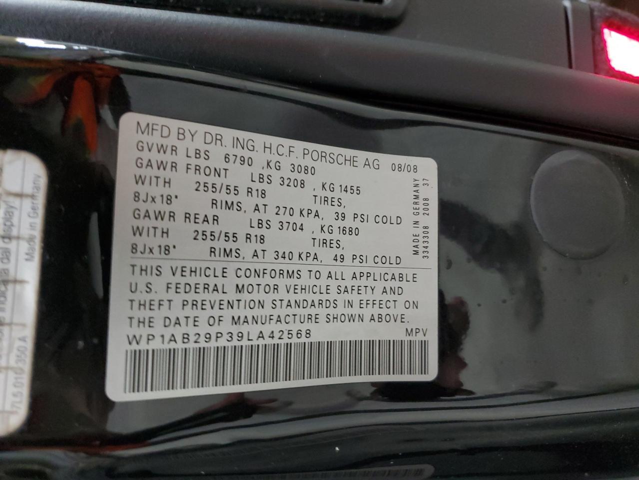 2009 PORSCHE CAYENNE