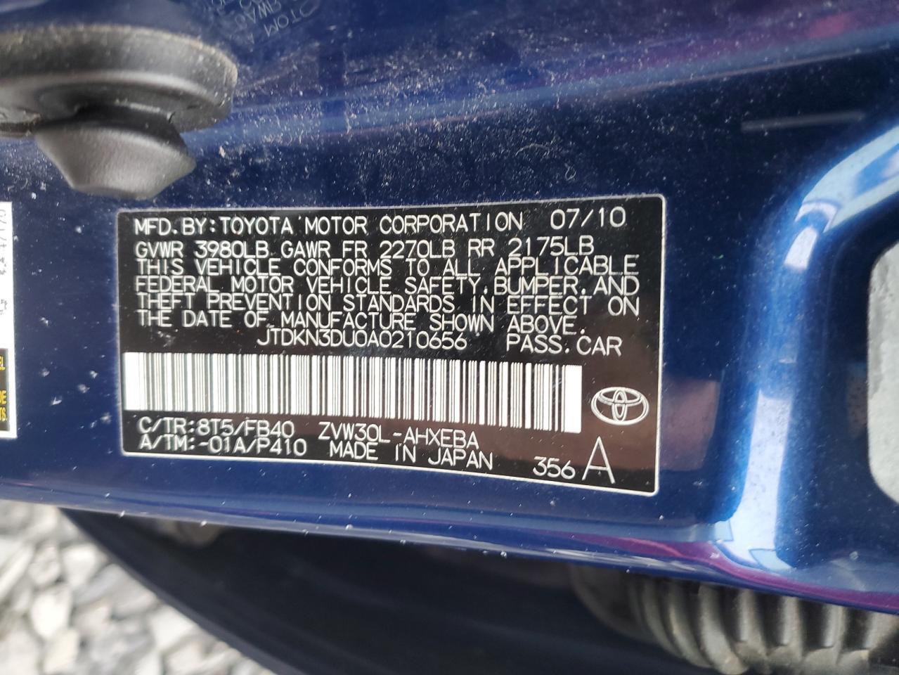 2010 TOYOTA PRIUS