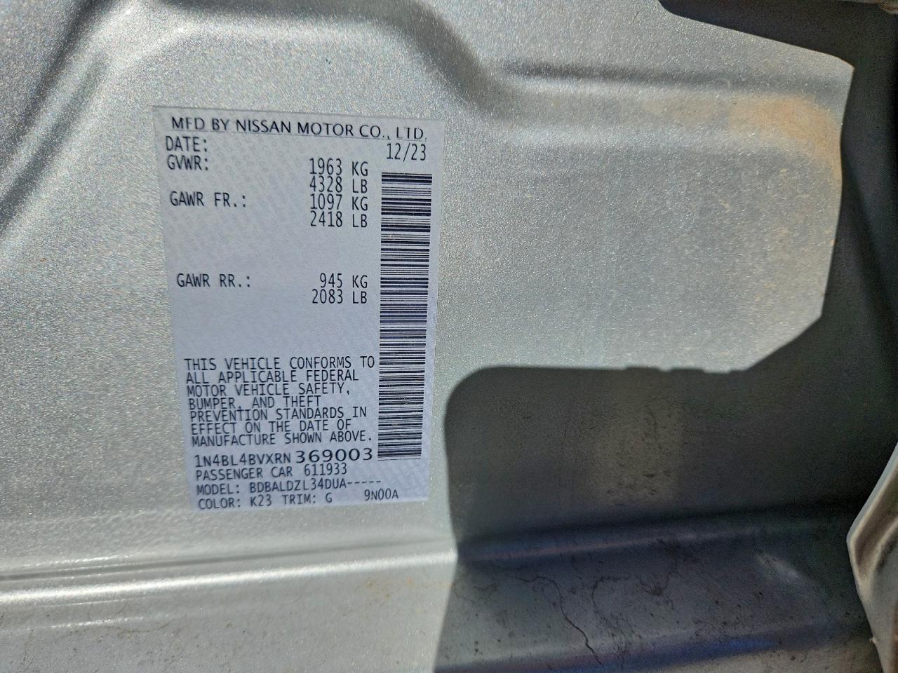 2024 NISSAN ALTIMA