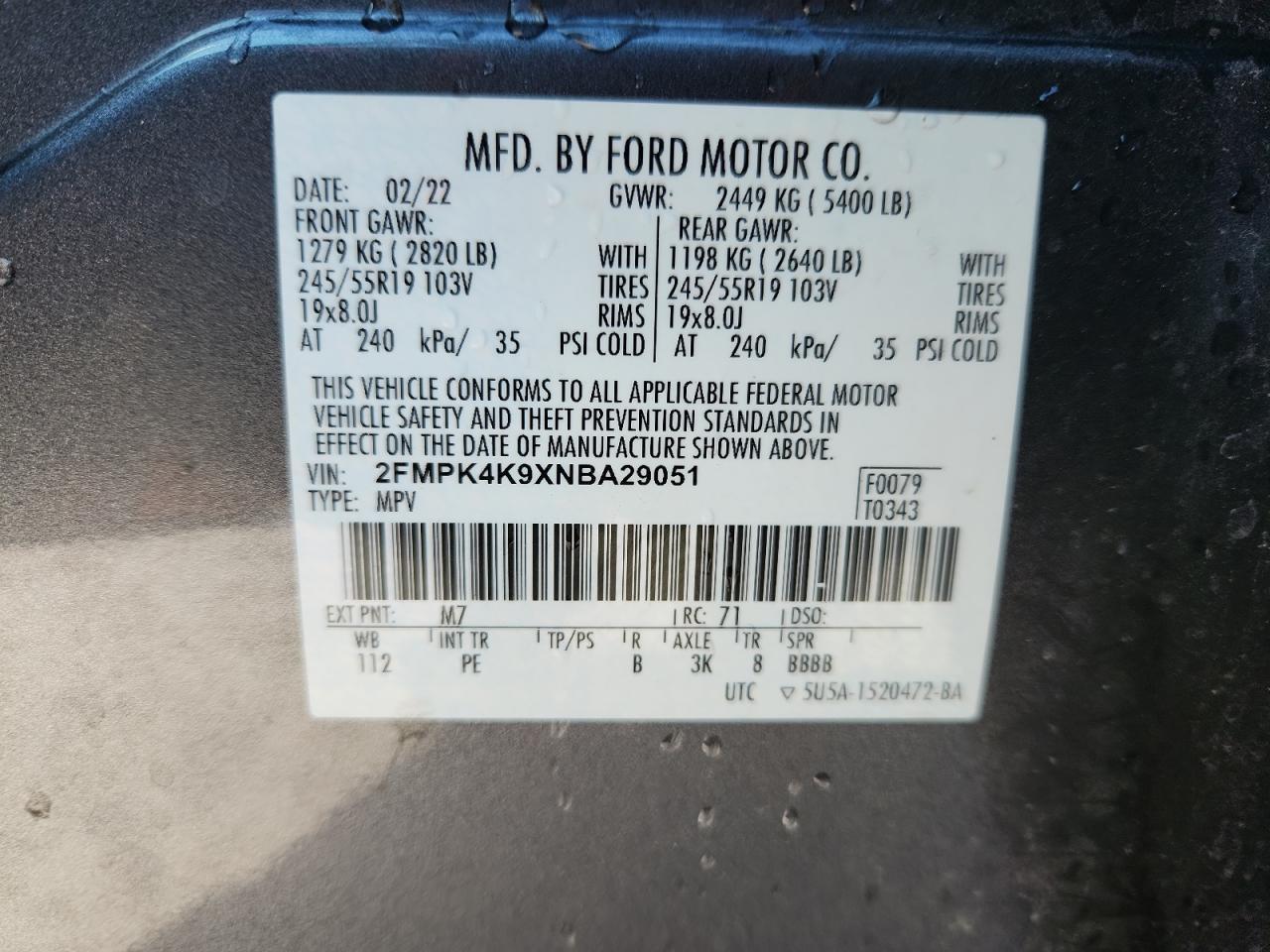 2022 FORD EDGE