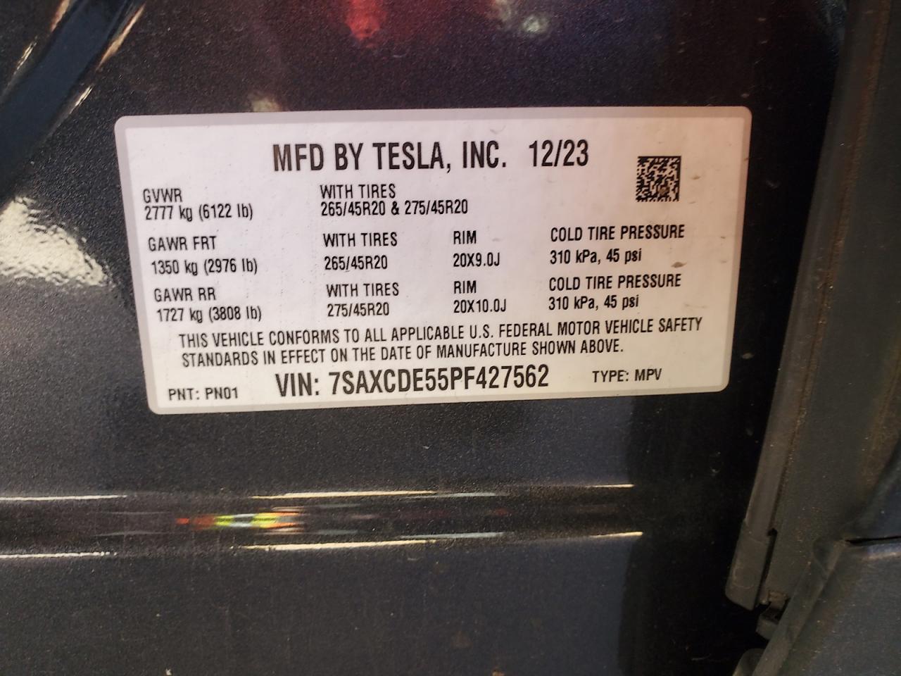 2023 TESLA MODEL X