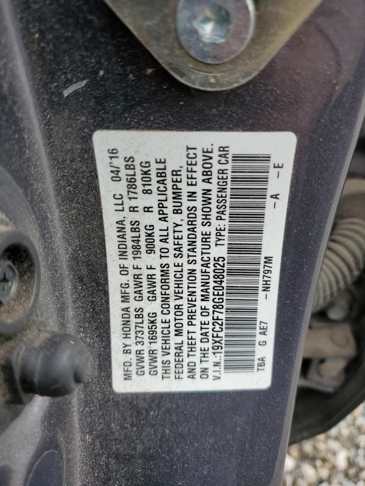 2016 HONDA CIVIC