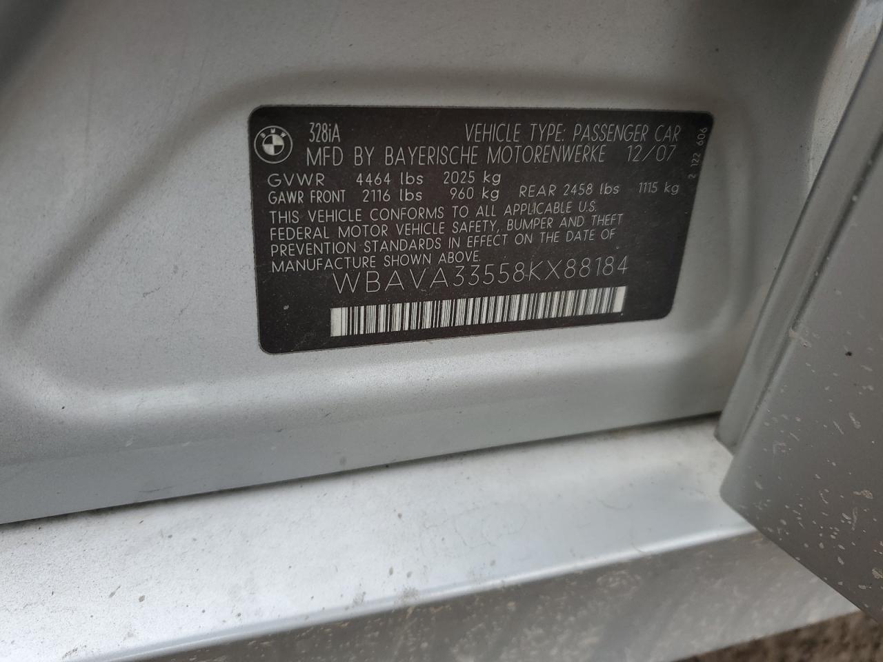 2008 BMW 3 SERIES