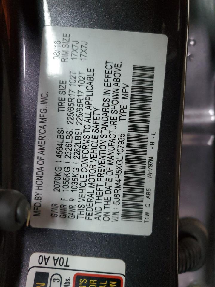 2016 HONDA CR-V