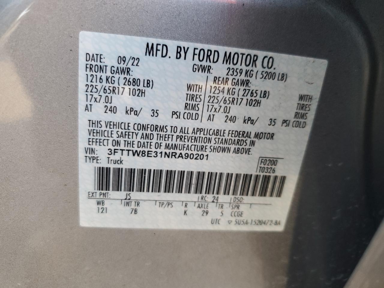 2022 FORD Maverick