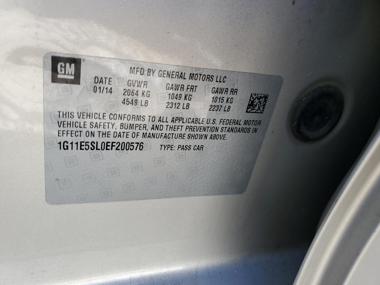 2014 CHEVROLET MALIBU