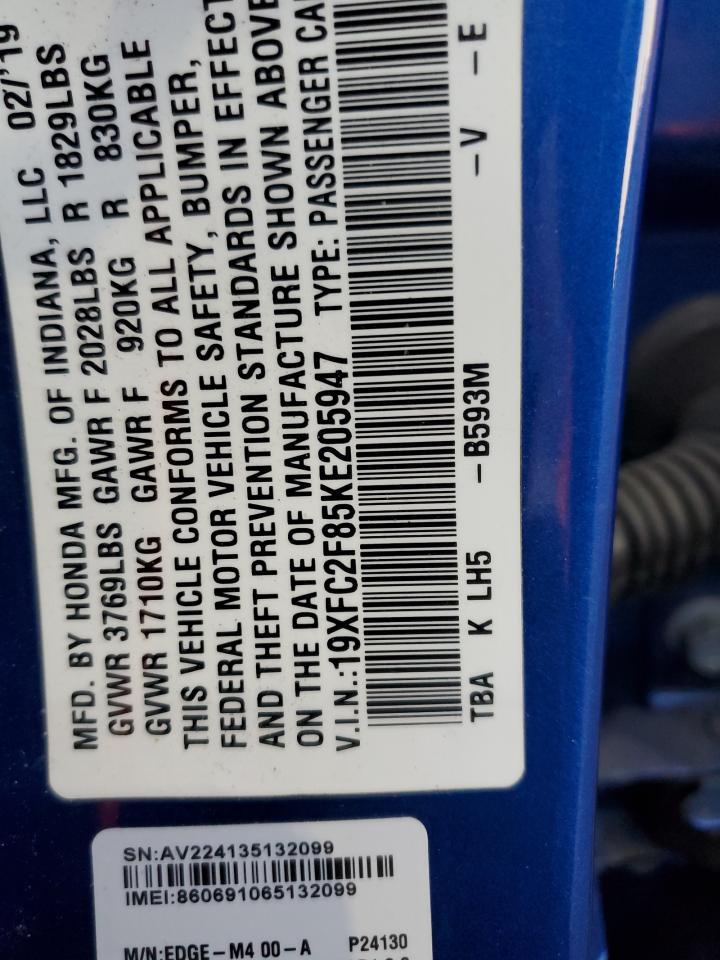2019 HONDA CIVIC