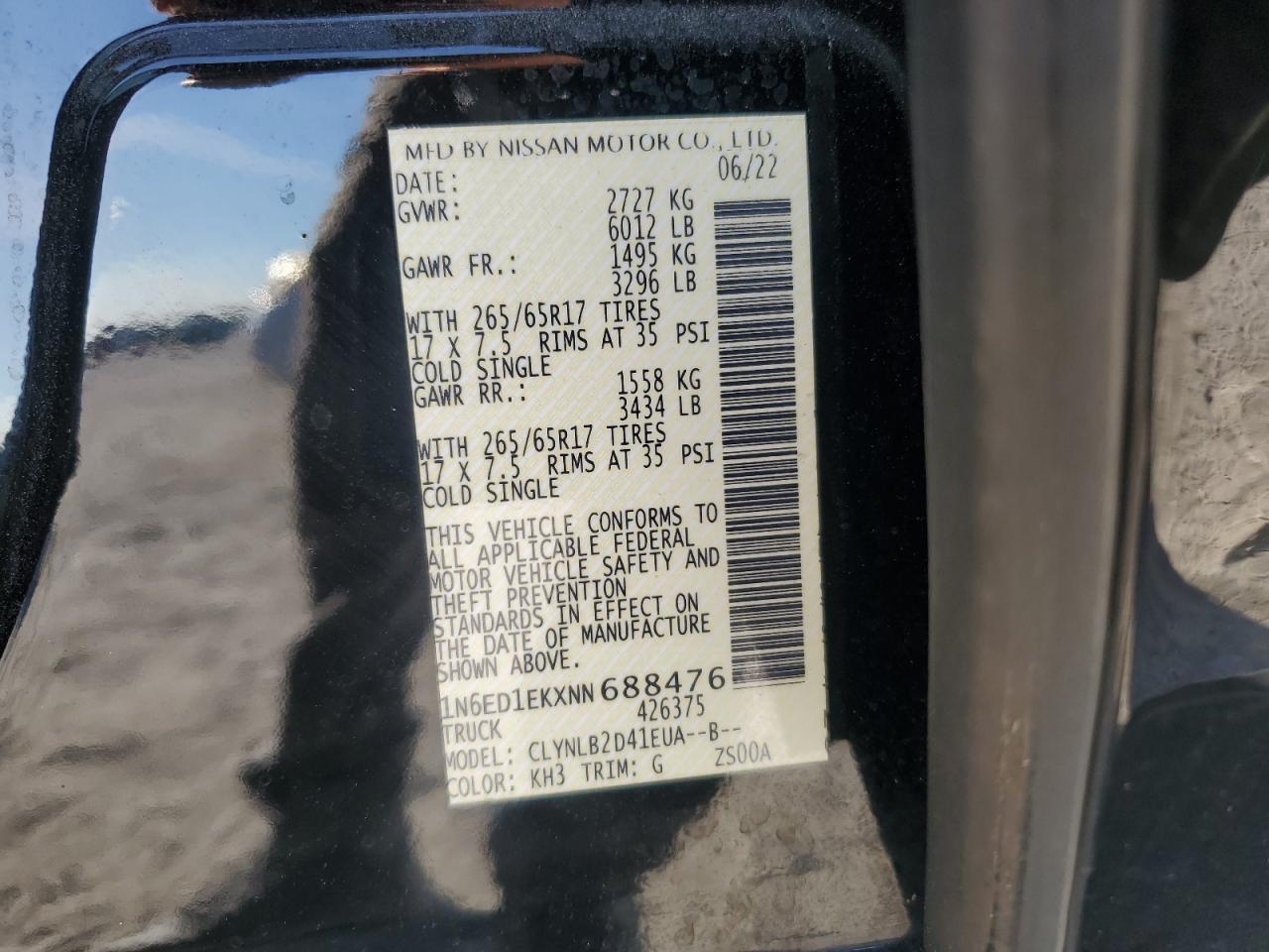 2022 NISSAN Frontier