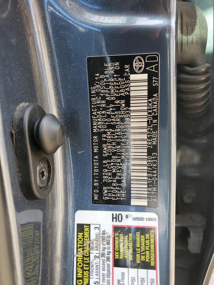 2015 TOYOTA COROLLA