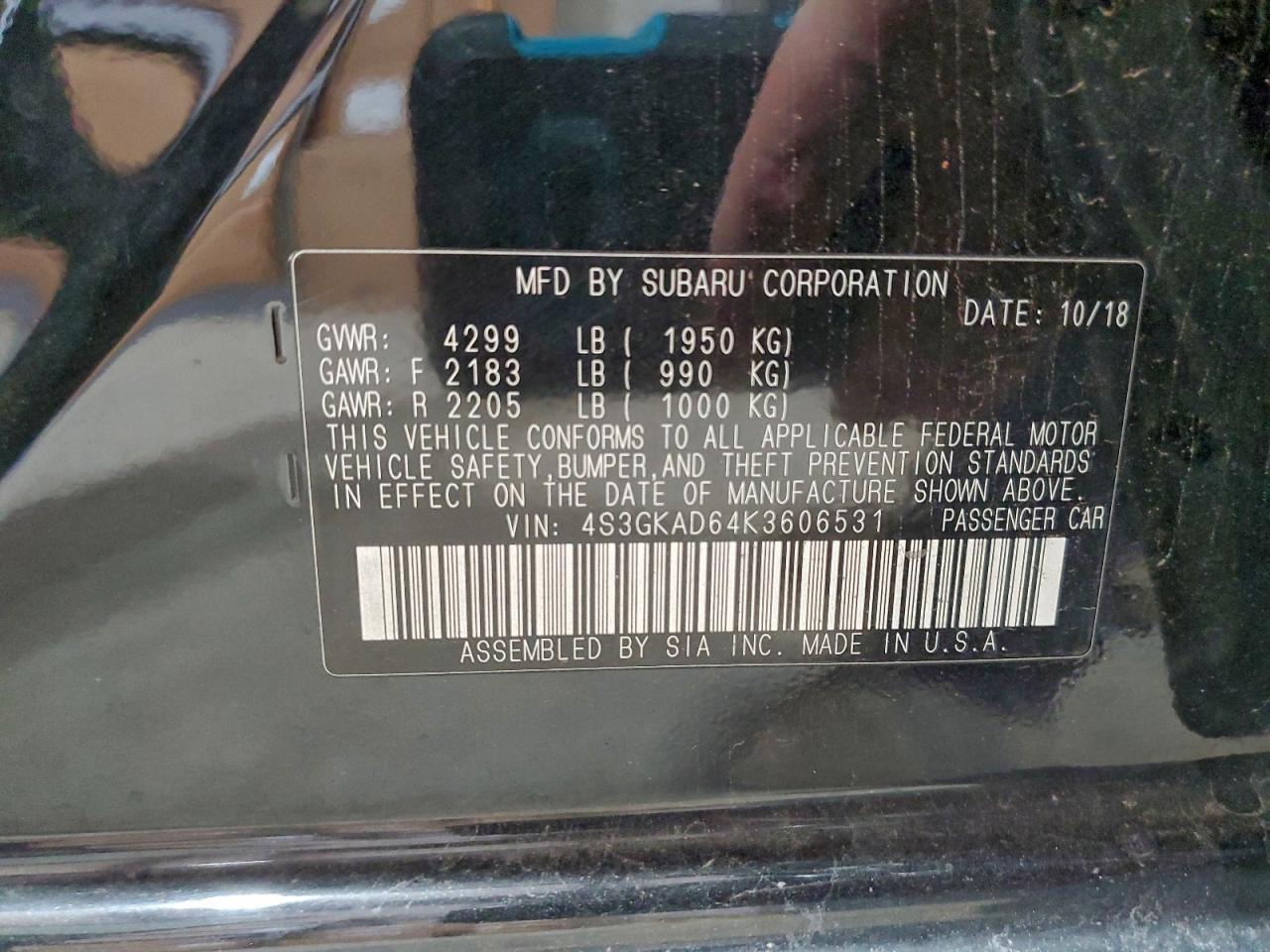 2019 SUBARU IMPREZA