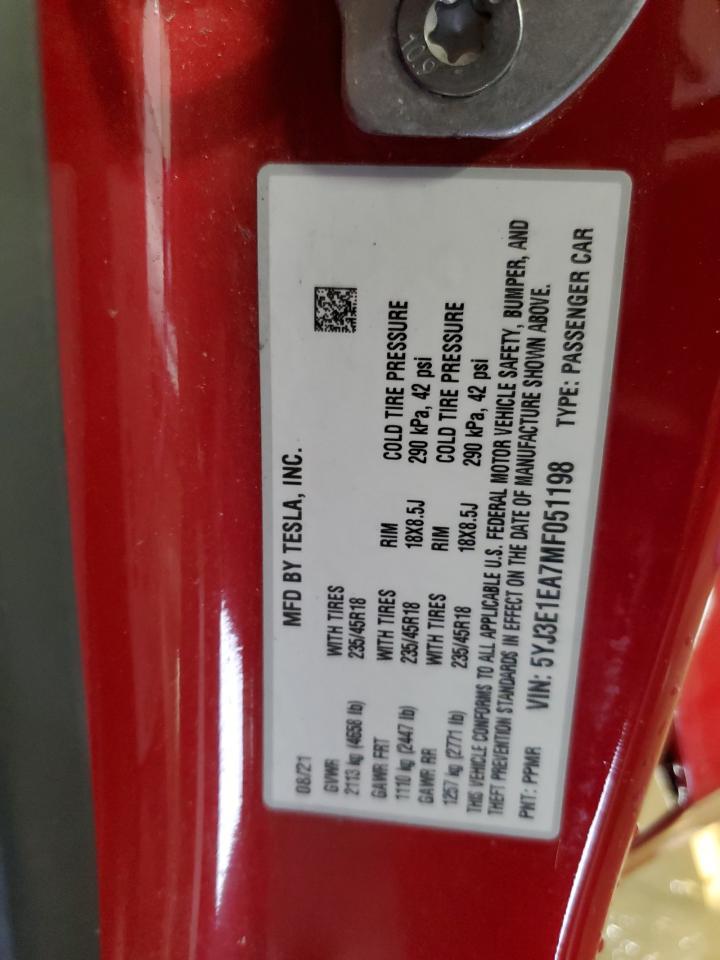 2021 TESLA MODEL 3