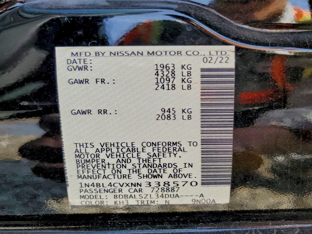 2022 NISSAN ALTIMA