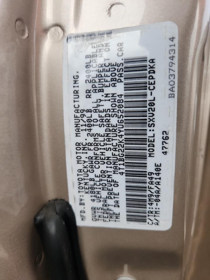 2000 TOYOTA CAMRY