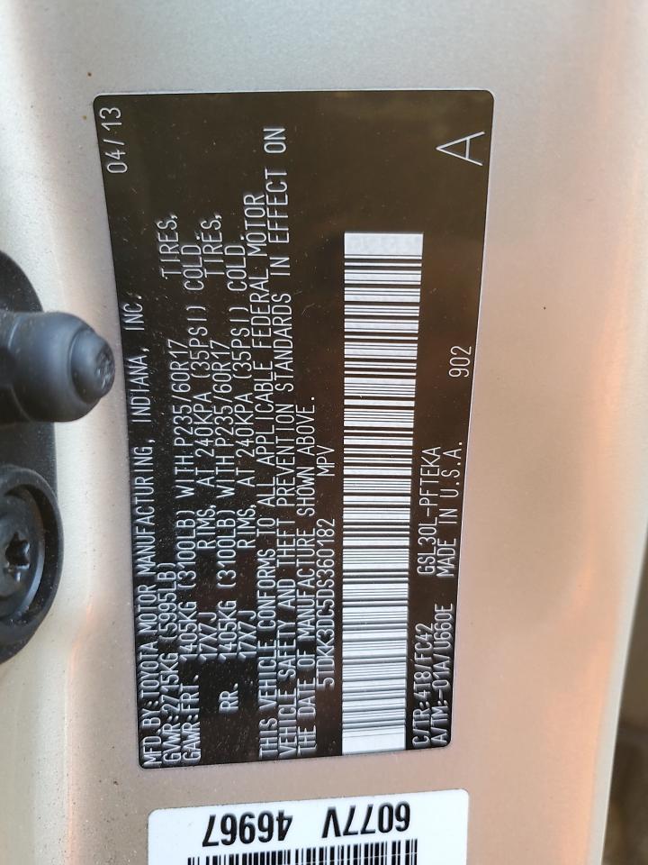 2013 TOYOTA SIENNA