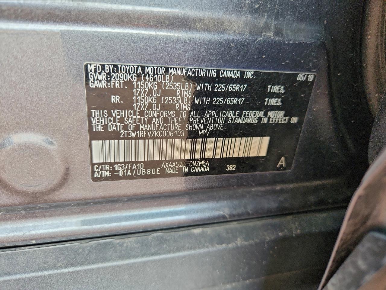 2019 TOYOTA RAV4
