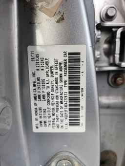 2012 HONDA ACCORD