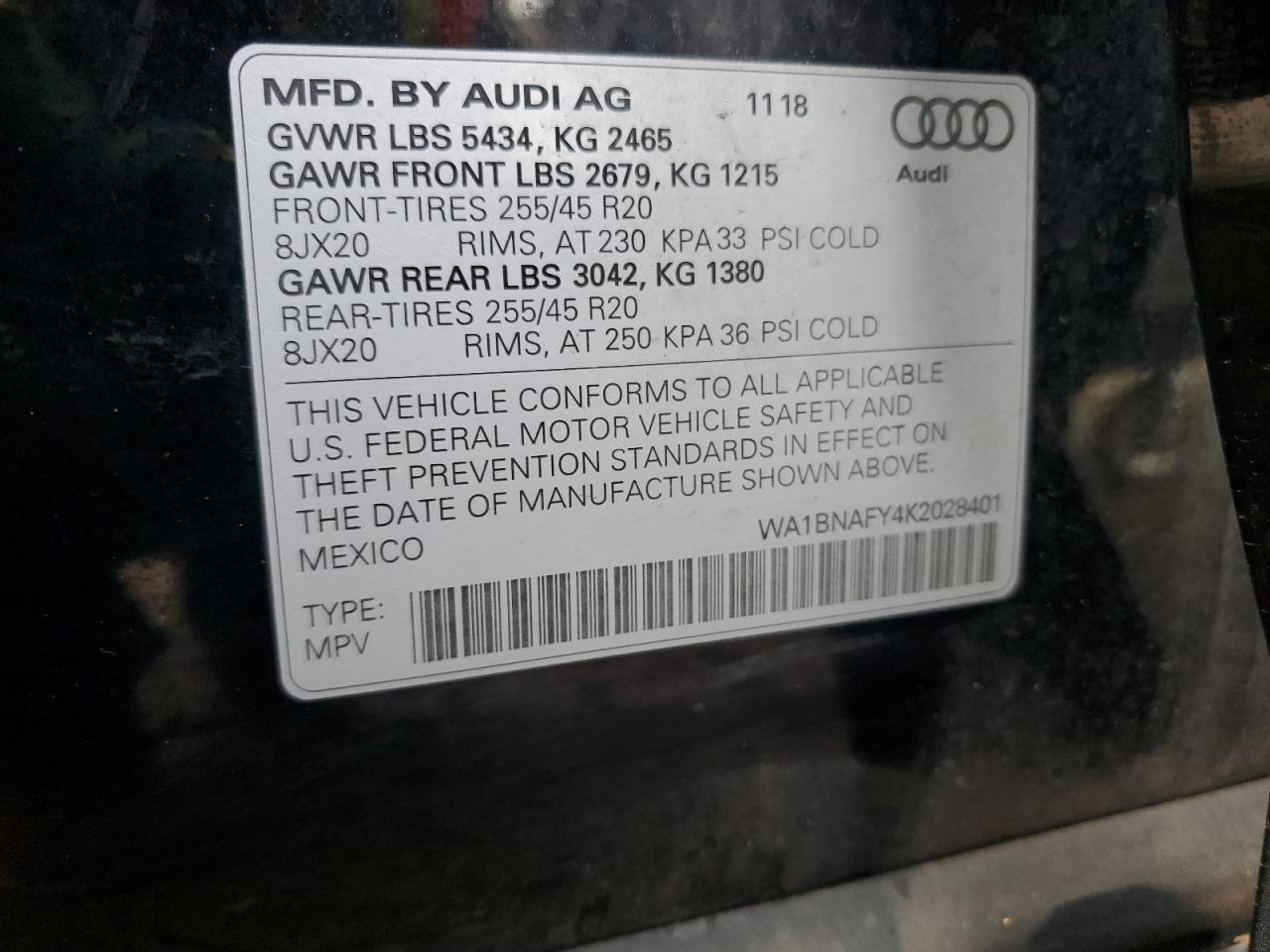 2019 AUDI Q5