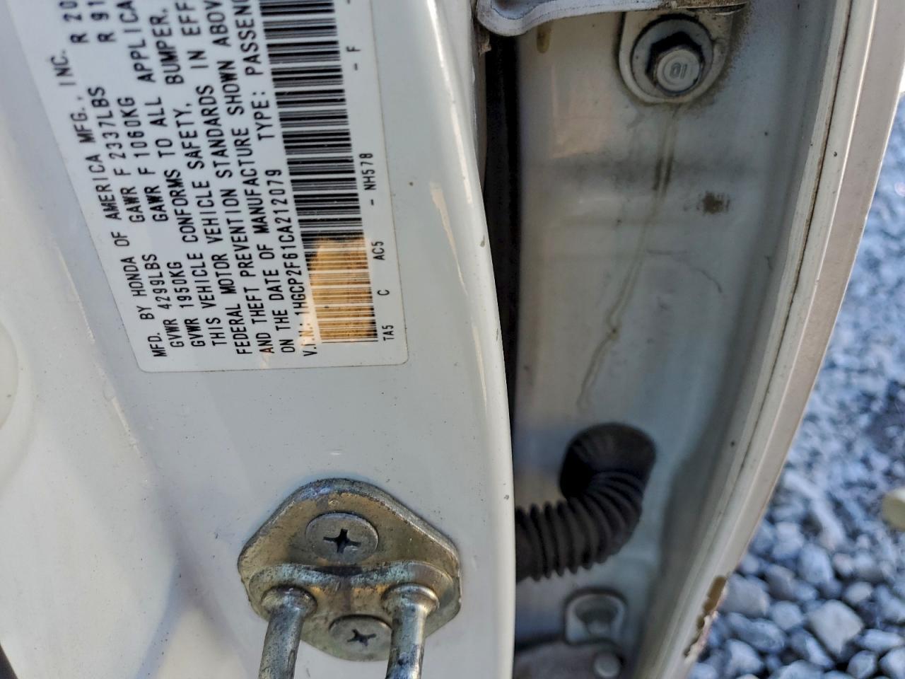 2012 HONDA ACCORD