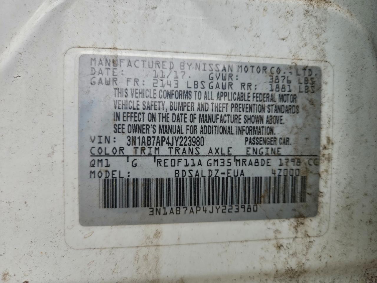 2018 NISSAN SENTRA